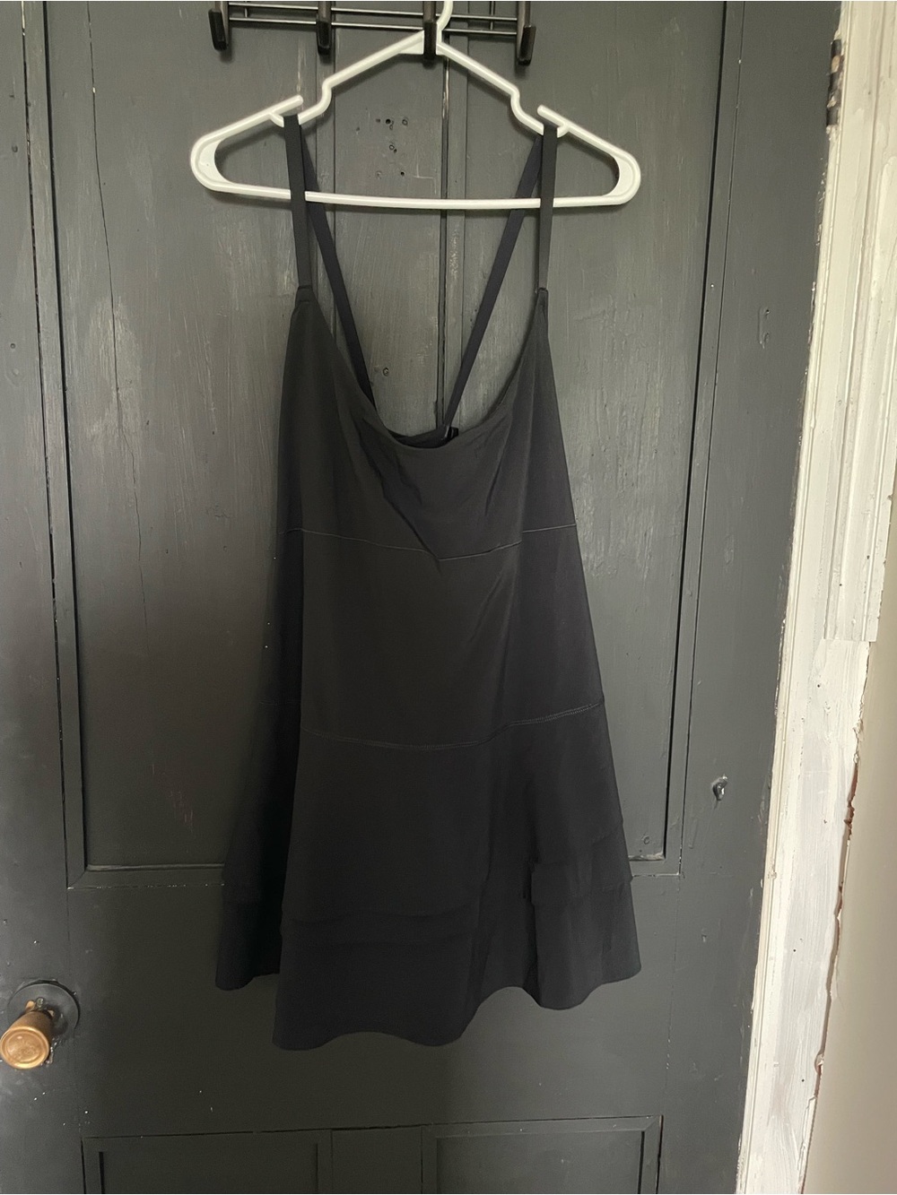 Black Cowl Neck tennis Dress - Women